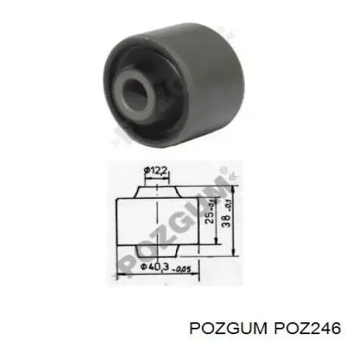 Амортизатор задний POZ246 Pozgum