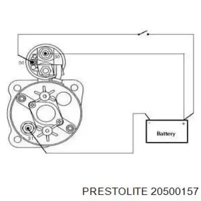Стартер 20500157 Prestolite