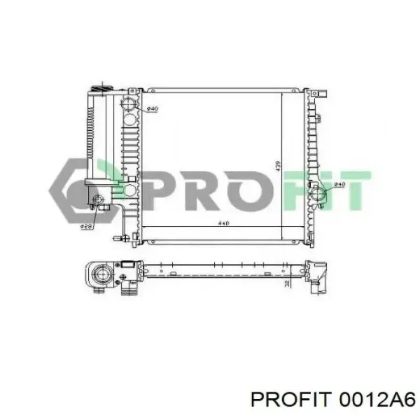 Радиатор 0012A6 Profit