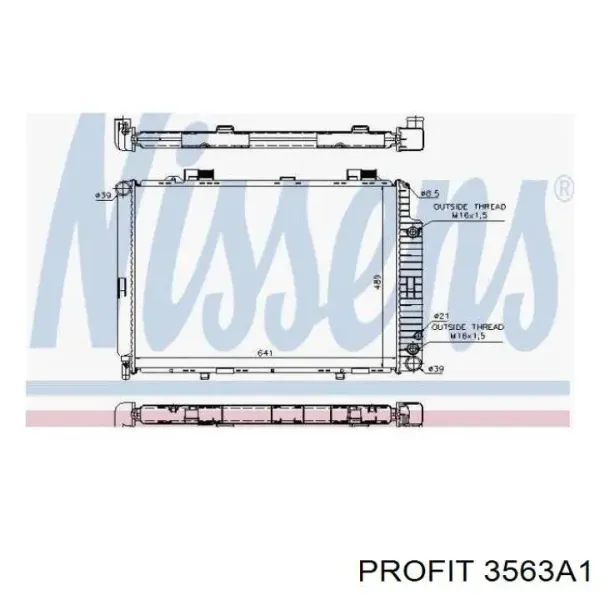 Радиатор охлаждения двигателя Mercedes A2105003003 цена, от