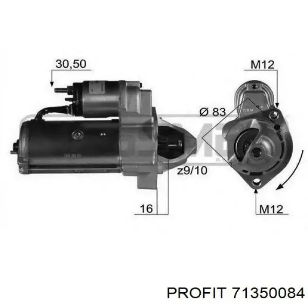 Купить ZN1074 ZEN Бендикс стартера