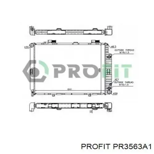 A2105002803 Mercedes Радиатор основной