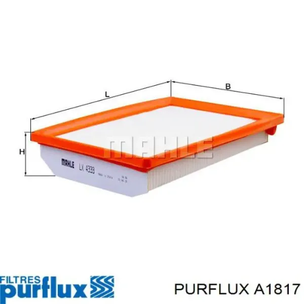 Воздушный фильтр A1817 Purflux