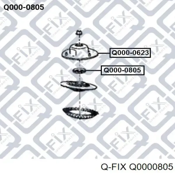 Опорный подшипник амортизатора Q0000805 Q-fix