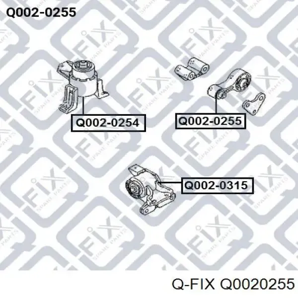 Задняя опора двигателя Q0020255 Q-fix
