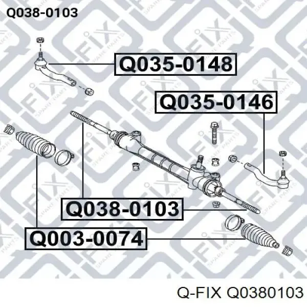 Рулевая тяга Q0380103 Q-fix