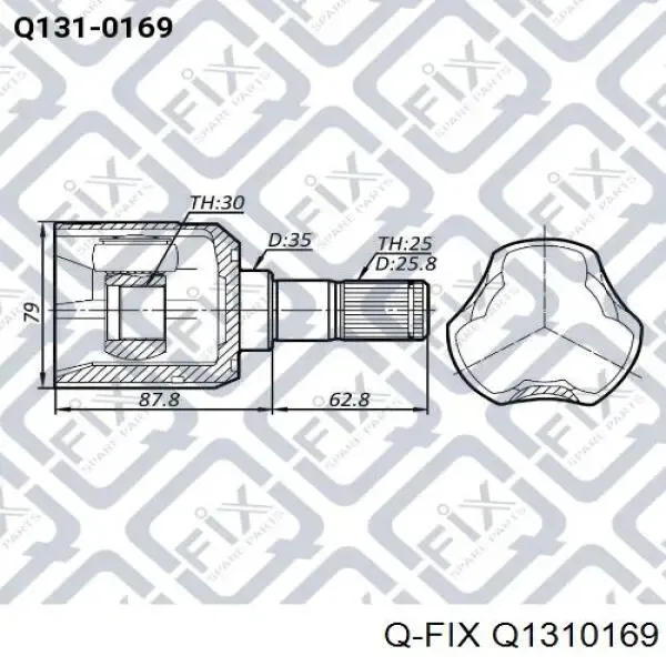 ШРУС внутренний Q1310169 Q-fix