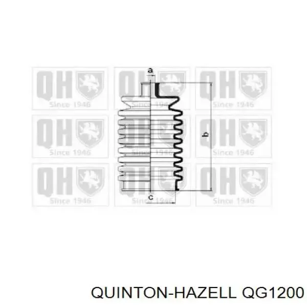 Пыльник рулевой рейки QG1200 QUINTON HAZELL