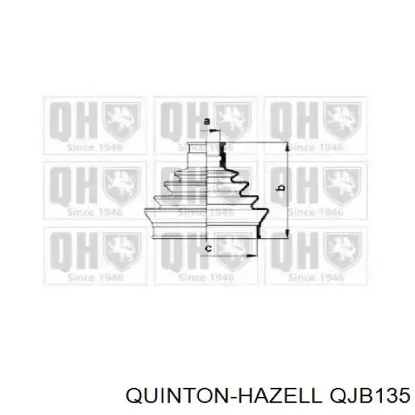 Пыльник ШРУСа наружный QJB135 QUINTON HAZELL