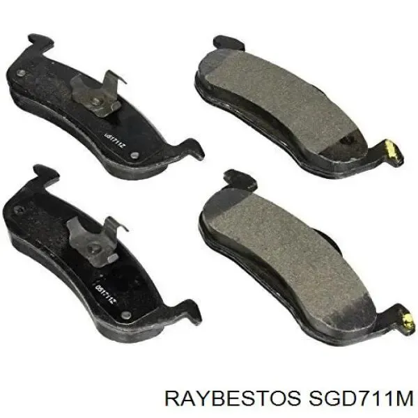 Задние тормозные колодки SGD711M Raybestos