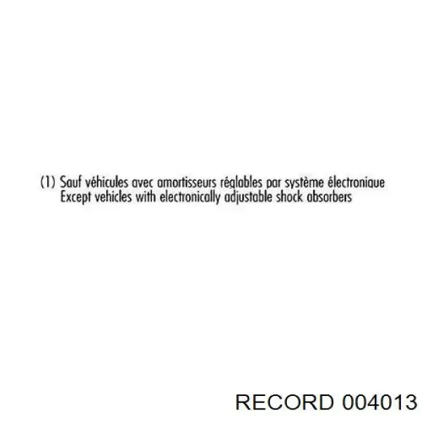 Амортизатор задний 004013 Record