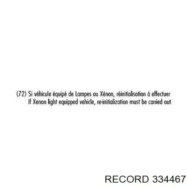 Амортизатор передний 334467 Record