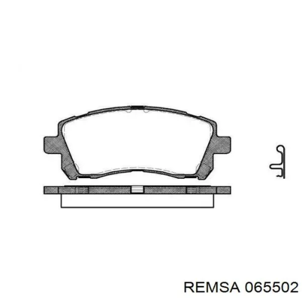 065502 Remsa Колодки передние