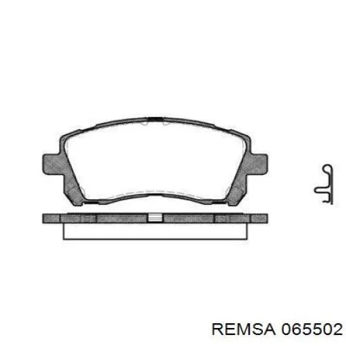 Купить 065502 Remsa Колодки тормозные