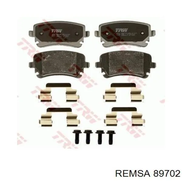 Задние тормозные колодки 89702 Remsa