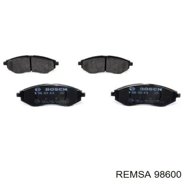 Передние тормозные колодки 98600 Remsa
