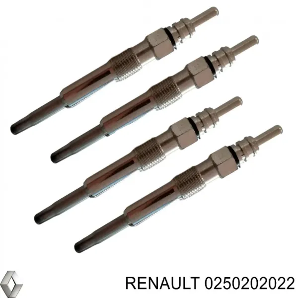 Свечи накала 0250202022 Renault (RVI)