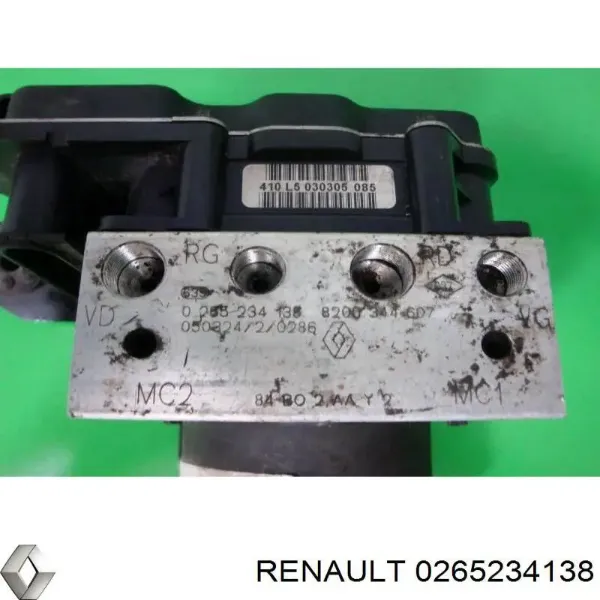 Блок АБС 0265234138 Renault (RVI)