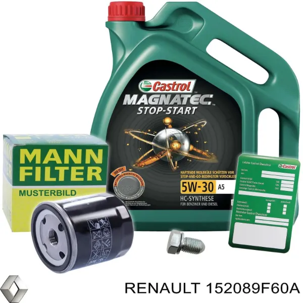 152089F60A Renault (RVI) Масляный фильтр двигателя