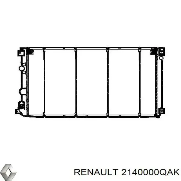 Радиатор 2140000QAK Renault (RVI)