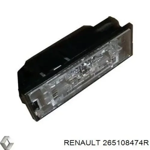 Фонарь освещения номерного знака Renault (RVI) 265108474R