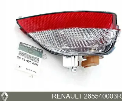 Фонарь заднего бампера правый RENAULT 265540003R