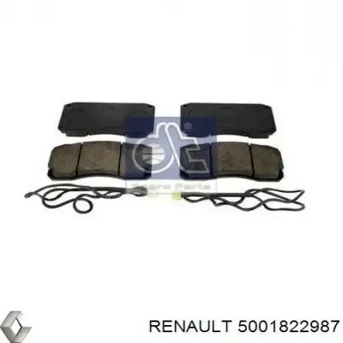Передние тормозные колодки 5001822987 Renault (RVI)