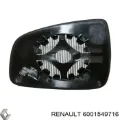 Зеркальный элемент зеркала заднего вида левого RENAULT 6001549716