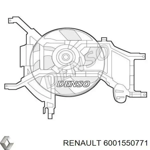 Электровентилятор охлаждения 6001550771 Renault (RVI)