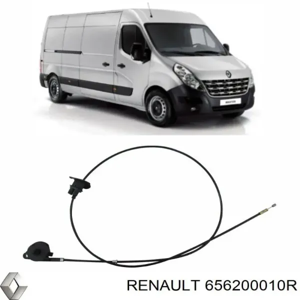 Трос открытия капота на Renault Master III FV, JV