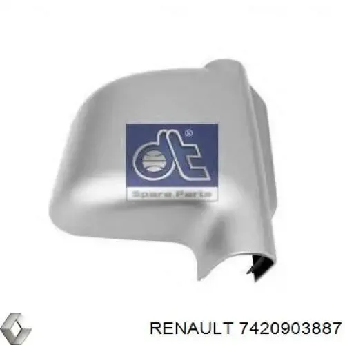 Накладка (крышка) зеркала заднего вида правая 7420903887 Renault (RVI)