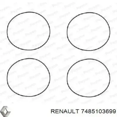 Кольцо уплотнительное под гильзу двигателя RENAULT 7485103699