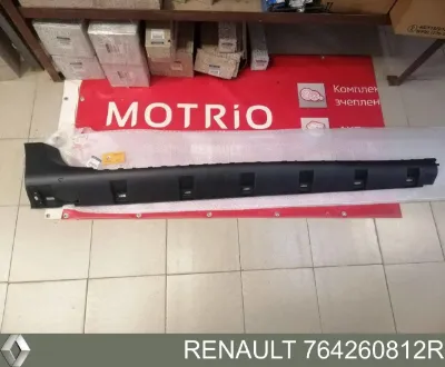 Накладка (молдинг) порога наружная правая RENAULT 764260812R