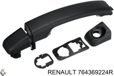 Накладка (молдинг) порога наружная передняя правая RENAULT 764369224R