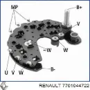 Мост диодный генератора RENAULT 7701044722 Мост диодный генератора RENAULT 7701044722