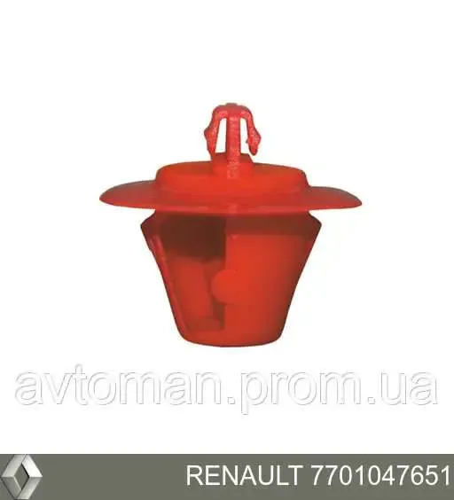 Пистон крепления обшивки двери 7701047651 Renault (RVI)