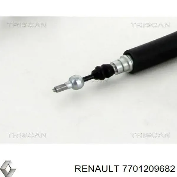Задний трос ручника 7701209682 Renault (RVI)