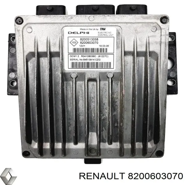 Блок управления двигателем 8200603070 Renault (RVI)