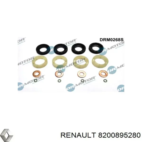 8200895280 Renault (RVI) Кольцо форсунки инжектора, посадочное