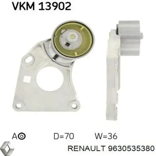 Натяжитель ремня ГРМ 9630535380 Renault (RVI)