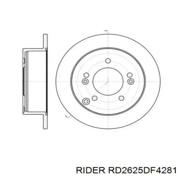Тормозные диски RD2625DF4281 Rider