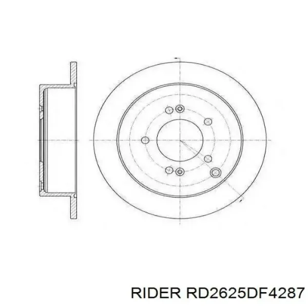 Тормозные диски RD2625DF4287 Rider