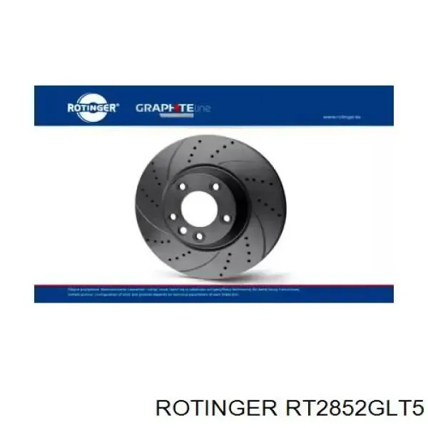 Тормозные диски RT2852GLT5 Rotinger