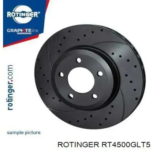 Передние тормозные диски RT4500GLT5 Rotinger