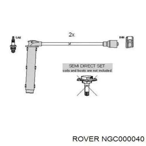 Купить NGC000040 Rover Провода высокого напряжения
