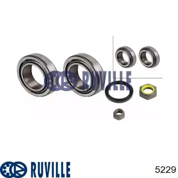 Подшипник ступицы 5229 Ruville