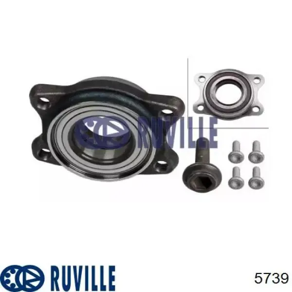Подшипник ступицы передней/задней 5739 Ruville