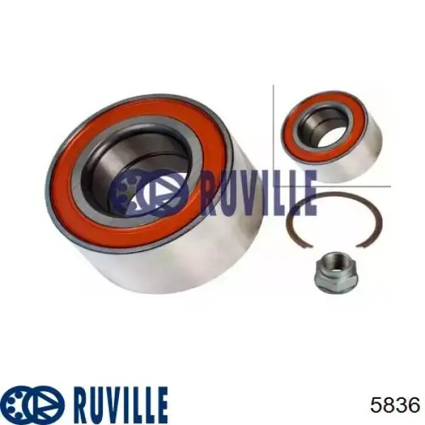 Ступичный подшипник передний Ruville 5836