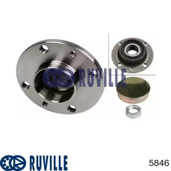 Задняя ступица 5846 Ruville