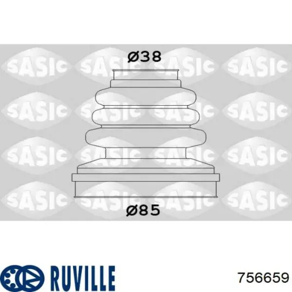 Пыльник ШРУСа внутренний 756659 Ruville